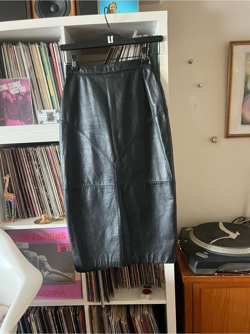 Vintage G-III genuine leather skirt size 4